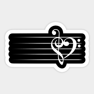 Music Heart (Dark ver.) Sticker